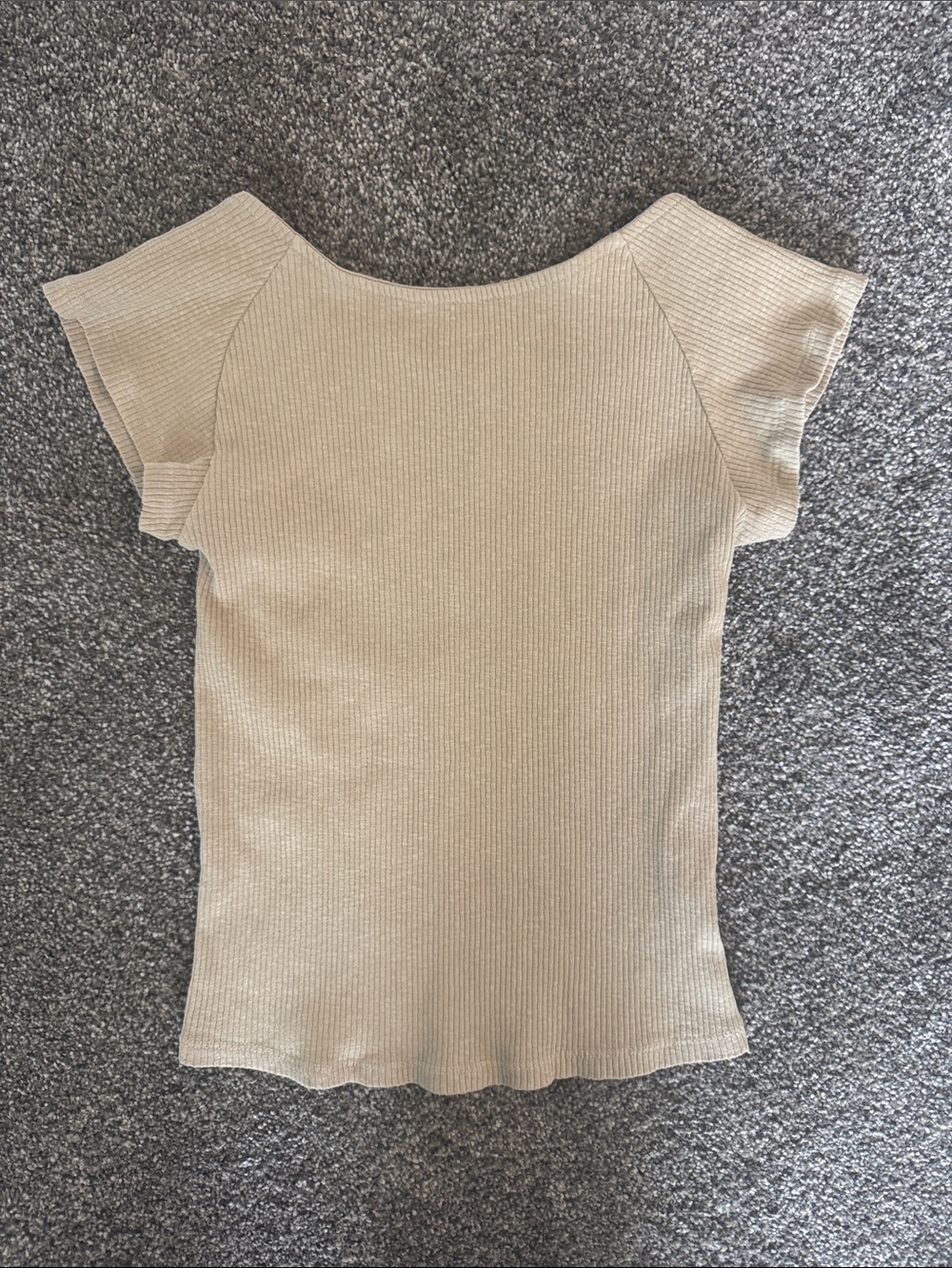 Aerie Ribbed Open Back Top